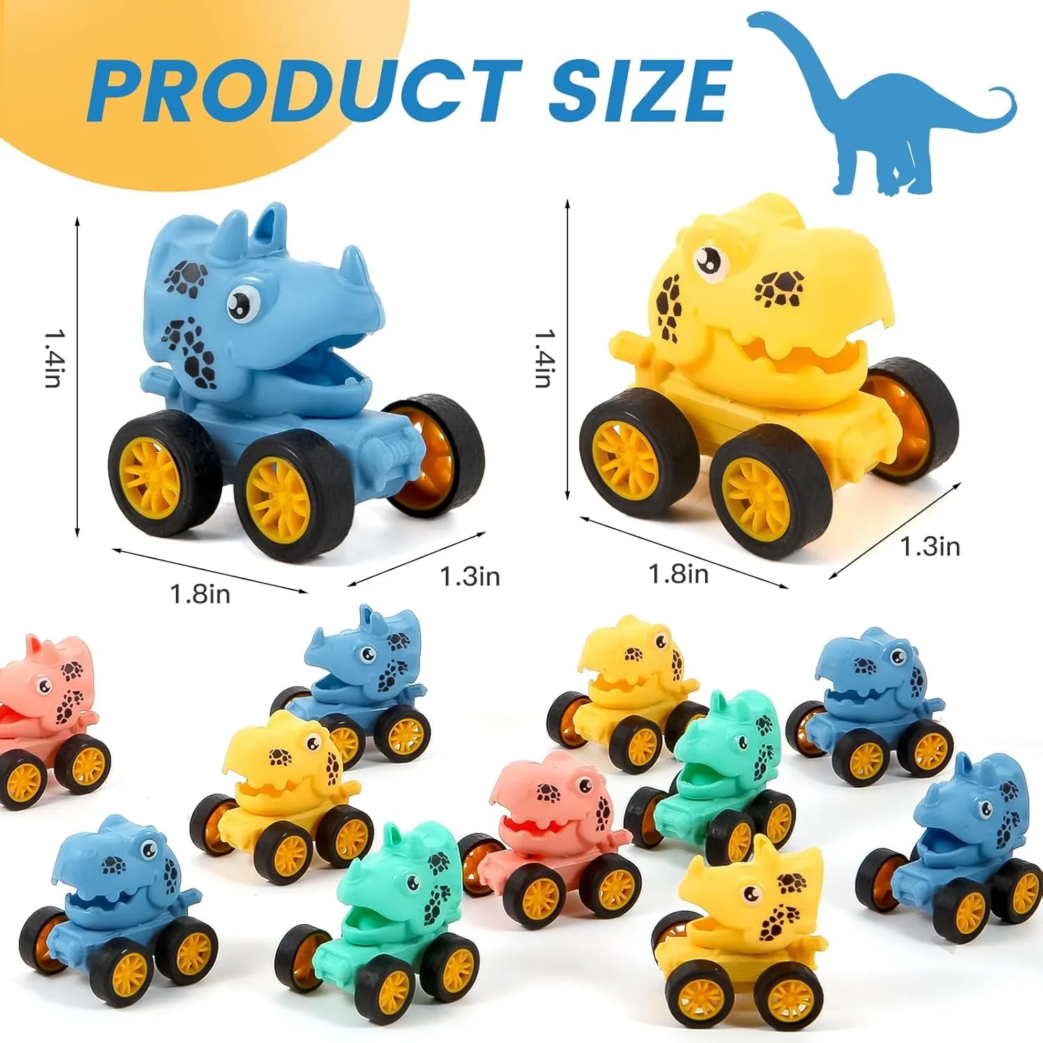 Wholesale Dinosaur Pull Back Cars Set for Kids Toddlers, Bulk Mini Racing Vehicles Toys