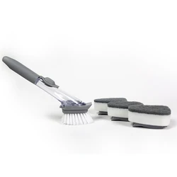 Sink Brush for Kitchen Grill Bowl Pot Pan Soap Cleaning Kitchen Scrub Brush Sponge Scrubbing Dish Brush