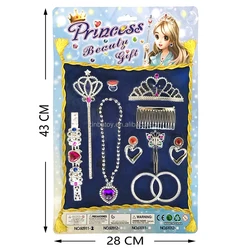 Role Play Toy Set Delicate Dress Up Jewelry Pretend Play Princess Beauty Set Games For Girls