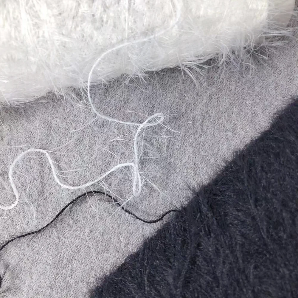 New products long feather mink yarn nylon mink yarn