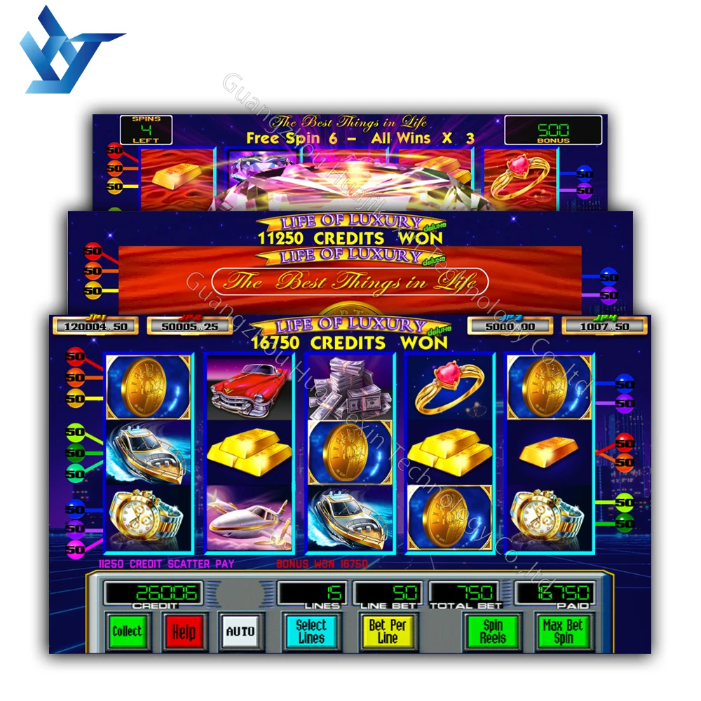 POG 550 WMS жизнь роскошных игр с сенсорным экраном США Jackpot игровая доска для продажи