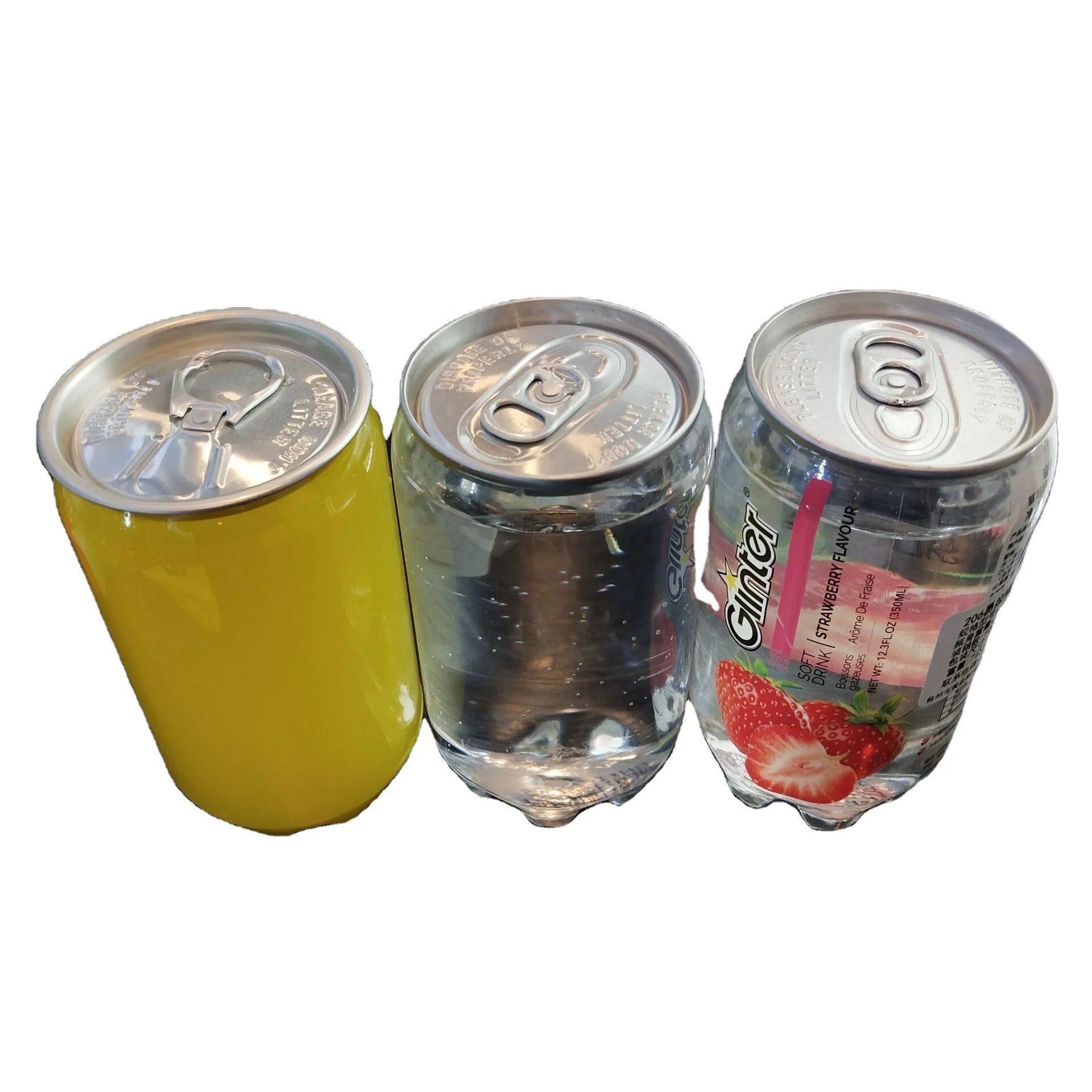 hot selling transparent 250ml 350ml 500ml 650ml pet cans for beverage for drink coffee beer milk soda aluminum beverage cans
