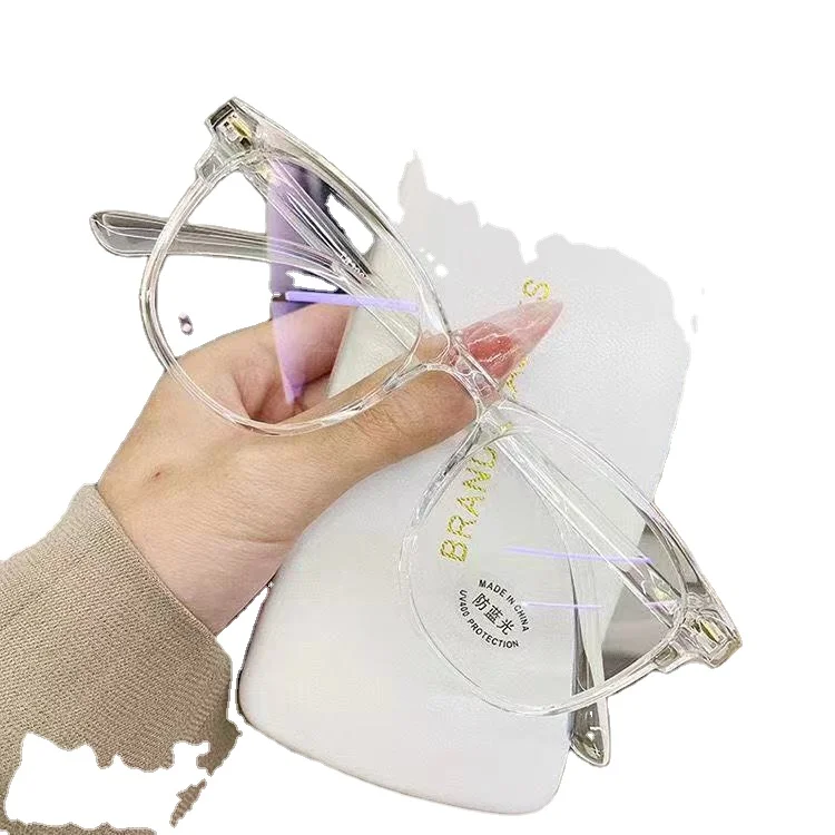 Cheap Rice Nail Anti-Blue Light Eyeglass Frame 2024 New Fashion Women Anti Blue-Ray Eye Glasses PC Glasses
