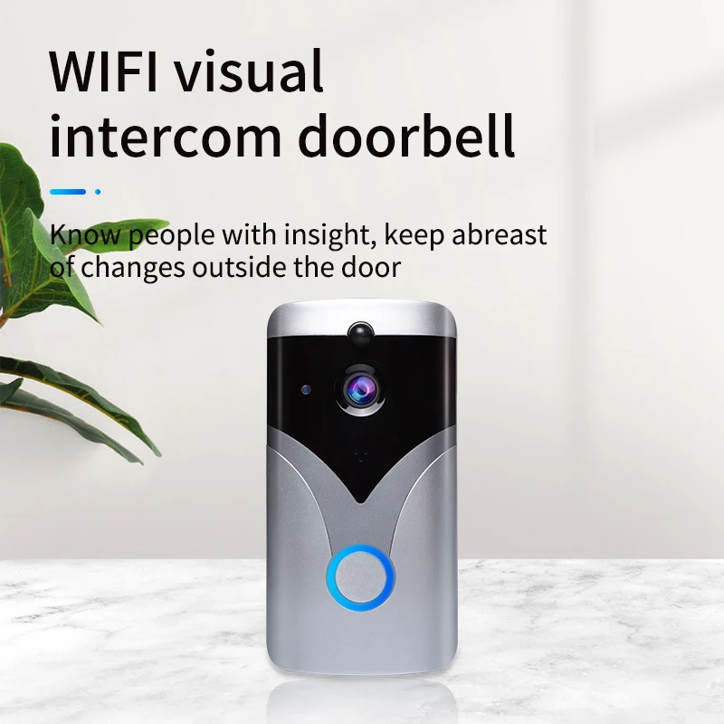 2021 Smart WiFi door bell wireless Home video doorbell 720P phone intercom Ring with wifi doorbell camera for apartments