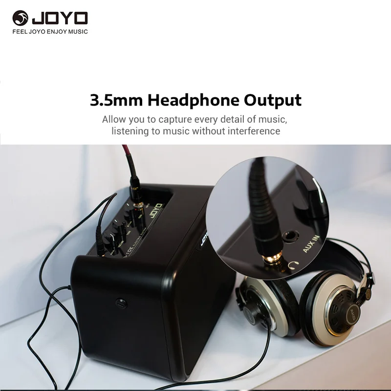 JOYO MA-10E Mini Portable Electric Guitar Amplifier Speaker 10Watt Amp OD/Clean Dual Channels with Power Adapter Guitar Parts