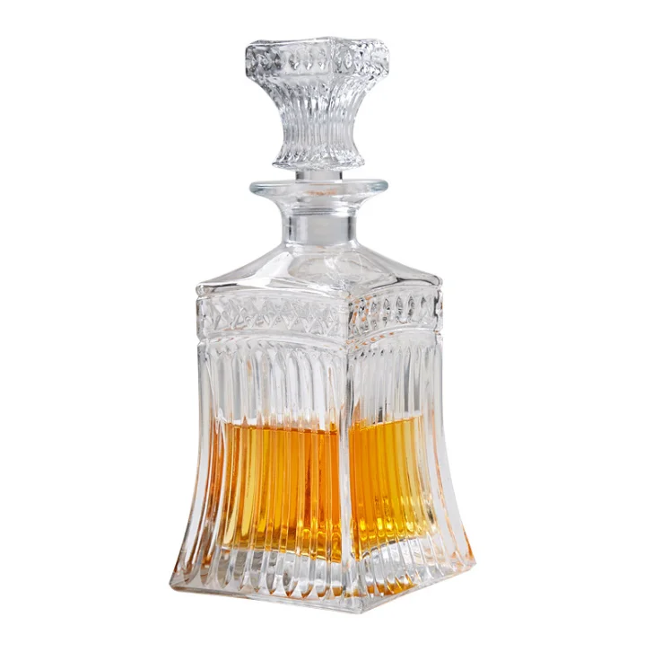 Fancy Custom Empty 250ml 450ml 750ml 1L Whisky Brandy Vodka Decanter Alcohol liquor Wine Glass Bottle