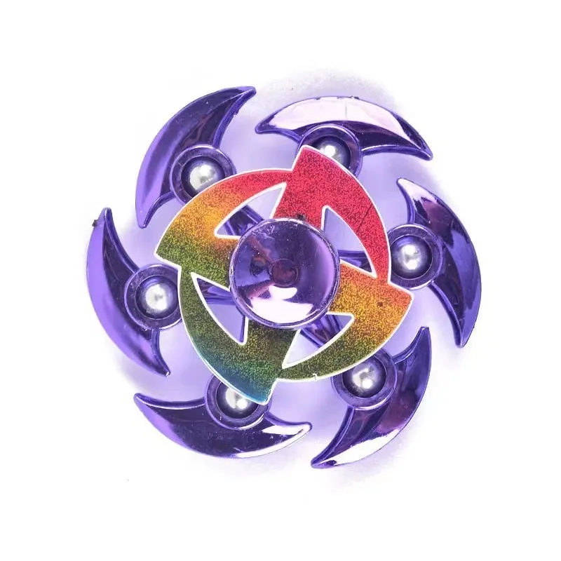 New double deck fingertip gyro decompression toy Hand Spinner tiktok Rotating finger top