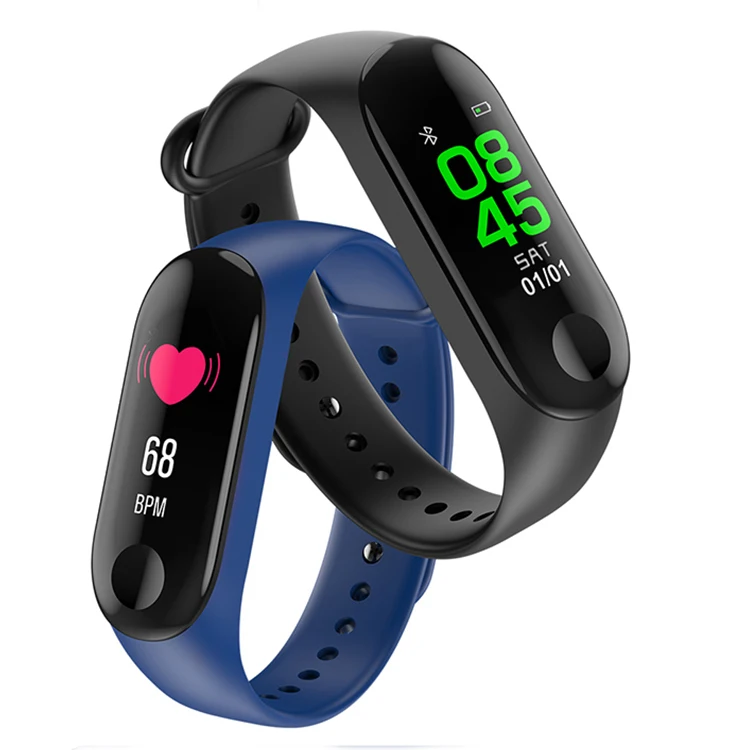 
Factory Wholesale Smart Watch Heart Rate Monitor M3 Sport Fitness Watch Smart Bracelet 