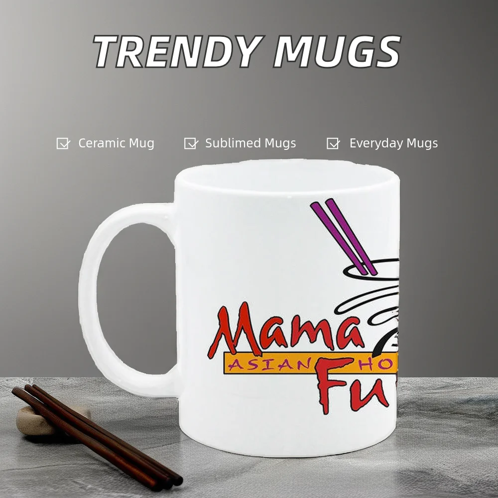 Wholesale Products Personalized 11-ounce Ceramic White Sublimated Blank Ceramic Coffee Cups