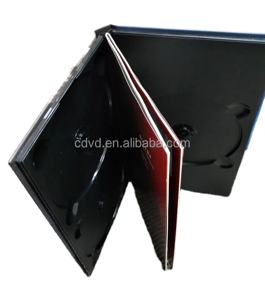 large double black and clear cd try 4-CD digipak cd disk replication and printing