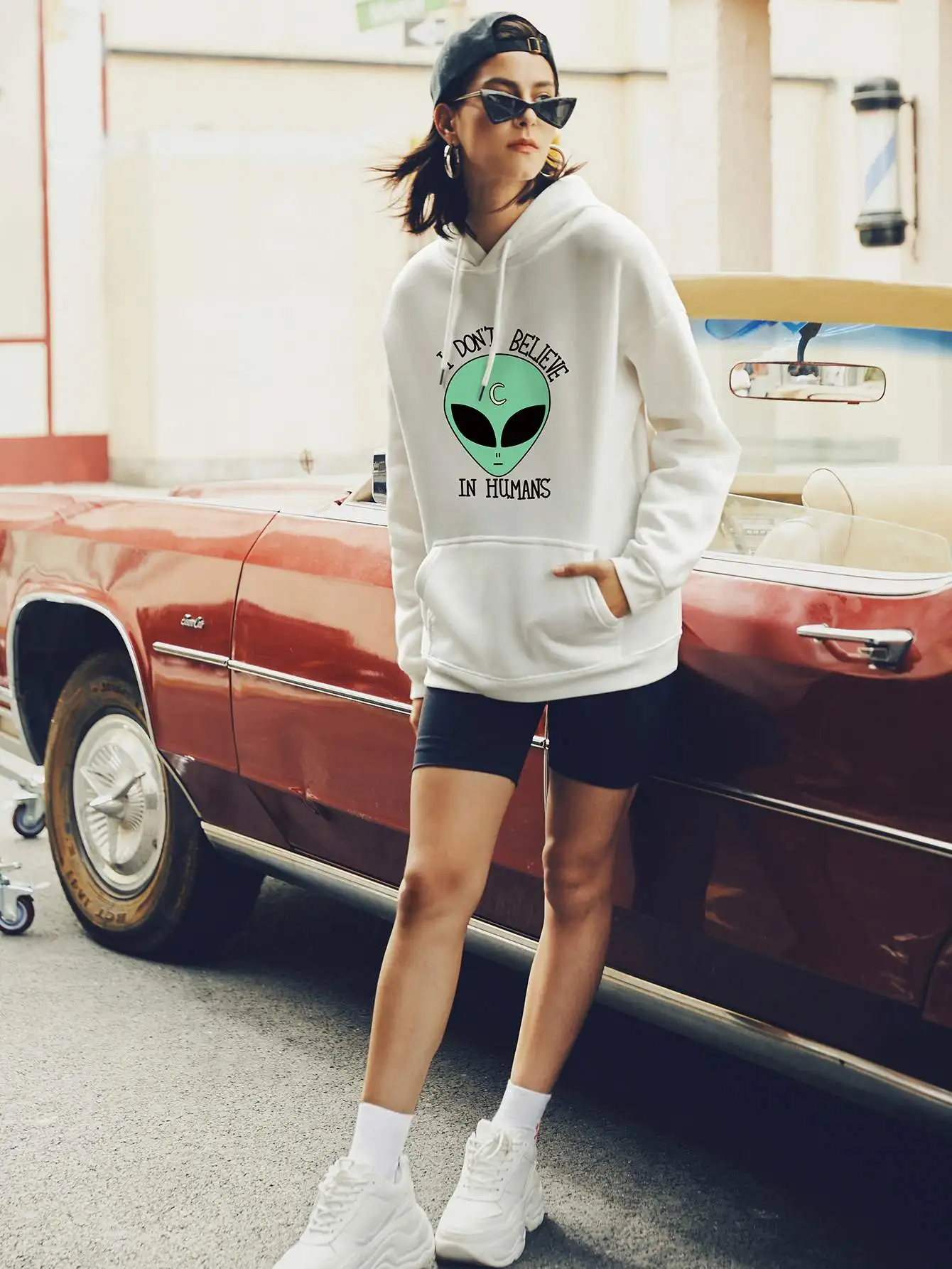 
2020 fashion hoodies for women alien streetwear hooded 100% cotton unisex pullover hoodies private label hoodies 