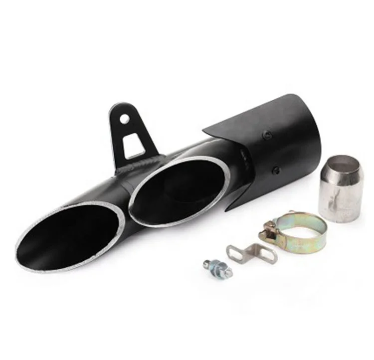 CQJB motorcycle modified with dual outlet straight exhaust TOCE exhaust pipe for Yamaha R6 motorcycles (1600816386731)