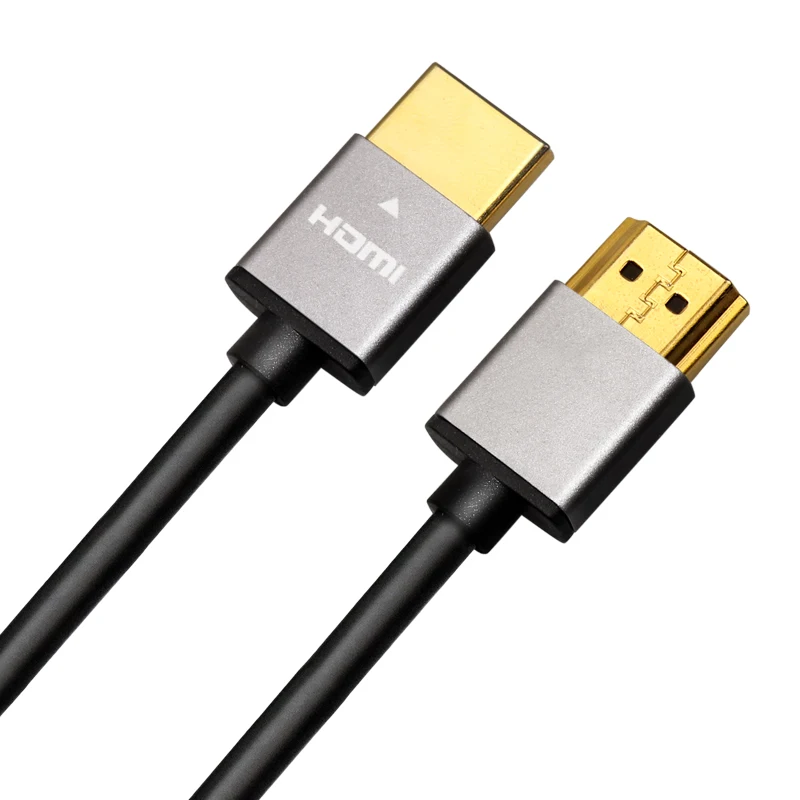 Алюминиевый плоский кабель Hdmi 2,0, 1,5 м, 2 МТС, 7,5 м, 6 футов, 4K, 144 Гц, позолоченный кабель Hdmi «Папа-папа»