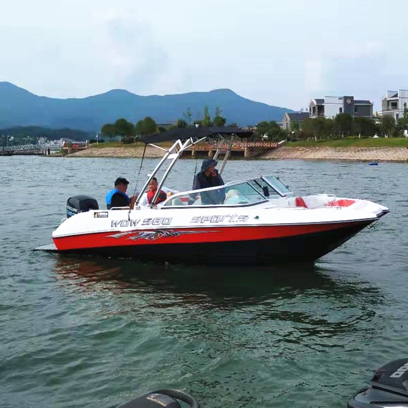 8~12 persons FRP material sport and passenger boat