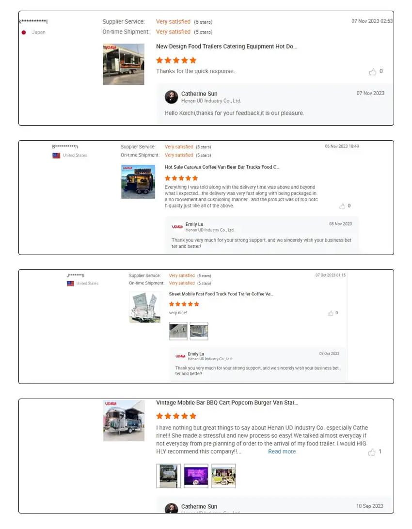 Custom Vintage Taco Street Food Van Cart Fast BBQ Trailers Mobile Food Trucks For Sales