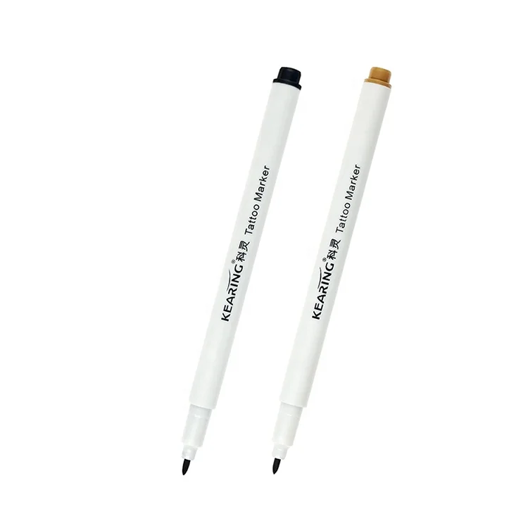 DIY body tattoo marker pen black or brown colors funny drawing on skin like real tattoo easily wash off