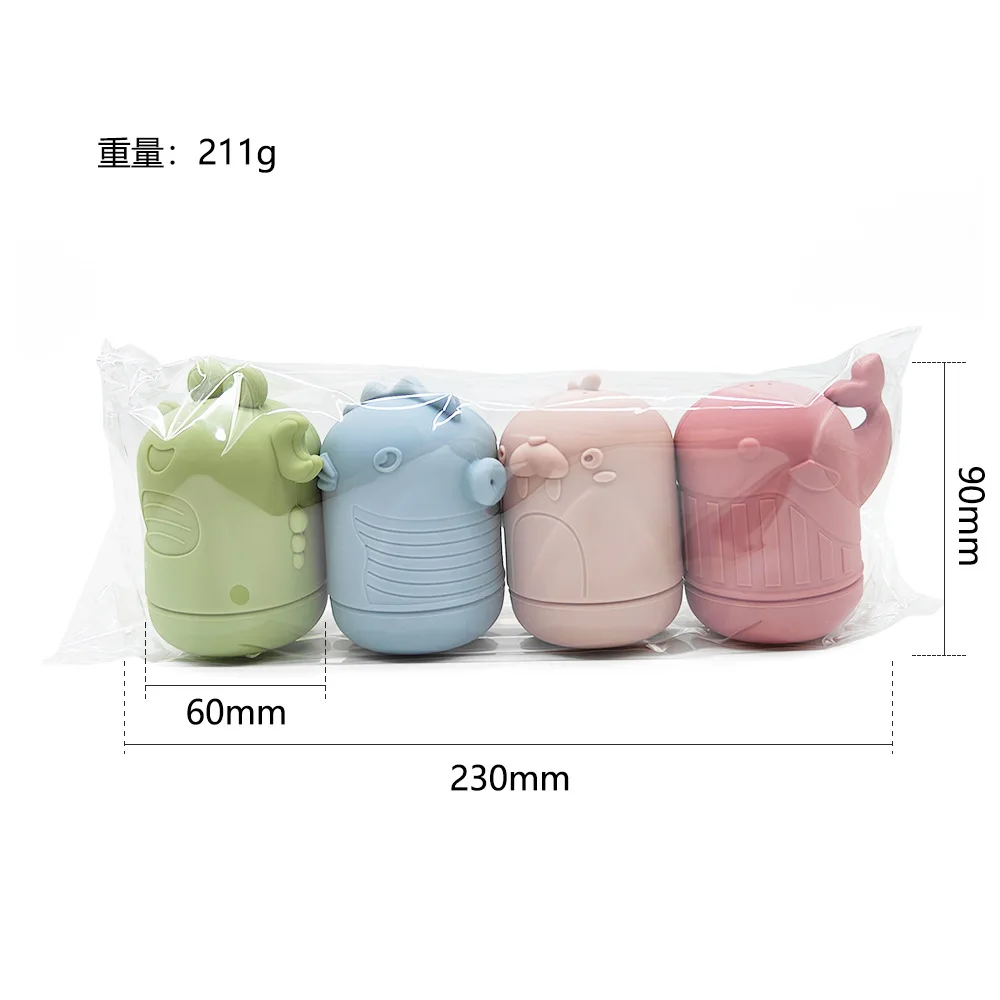 Factory Soft BPA Free Children Animal Mold Free Educational Kids Silicone Baby Bath Toy