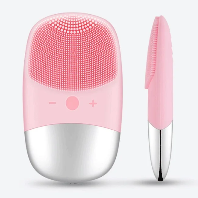
Waterproof Facial Cleansing Brush Electric Facial Beauty Device Massage Cleanser Brush Skin Care Cleaning Face Silicone 100pcs 