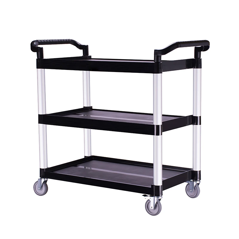 Customized 3 Tiers Restaurant And Hotel Multifunction Utility Carts/tool trolleys/food service hand carts