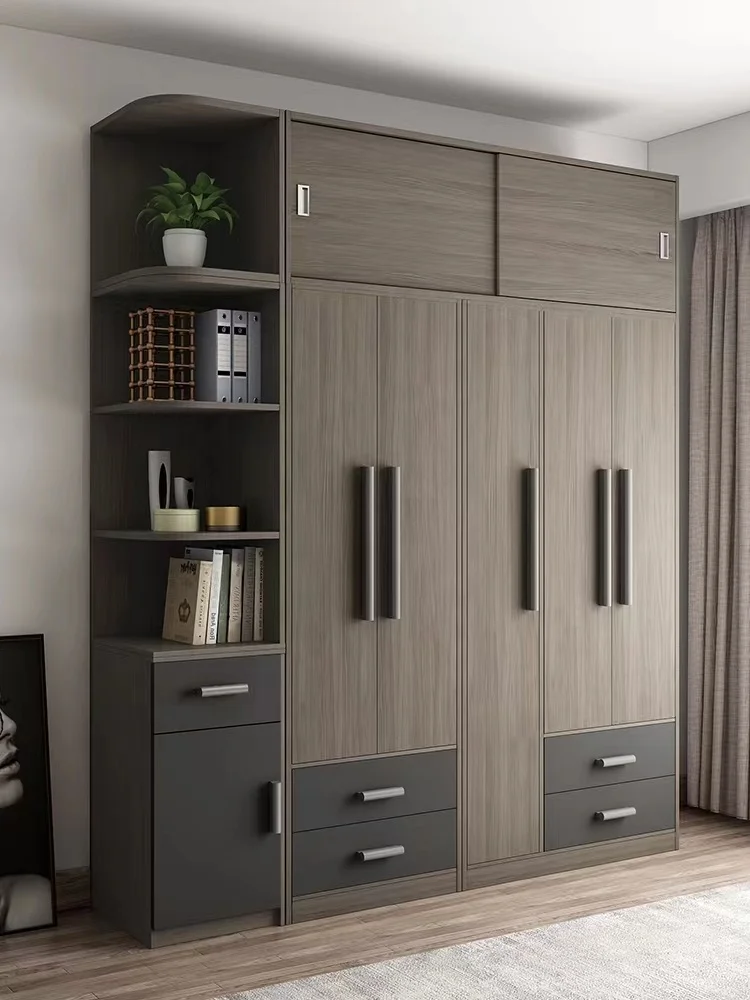 3 door latest 2022 wooden room custom closet mdf designs furniture bedroom wardrobe with study table