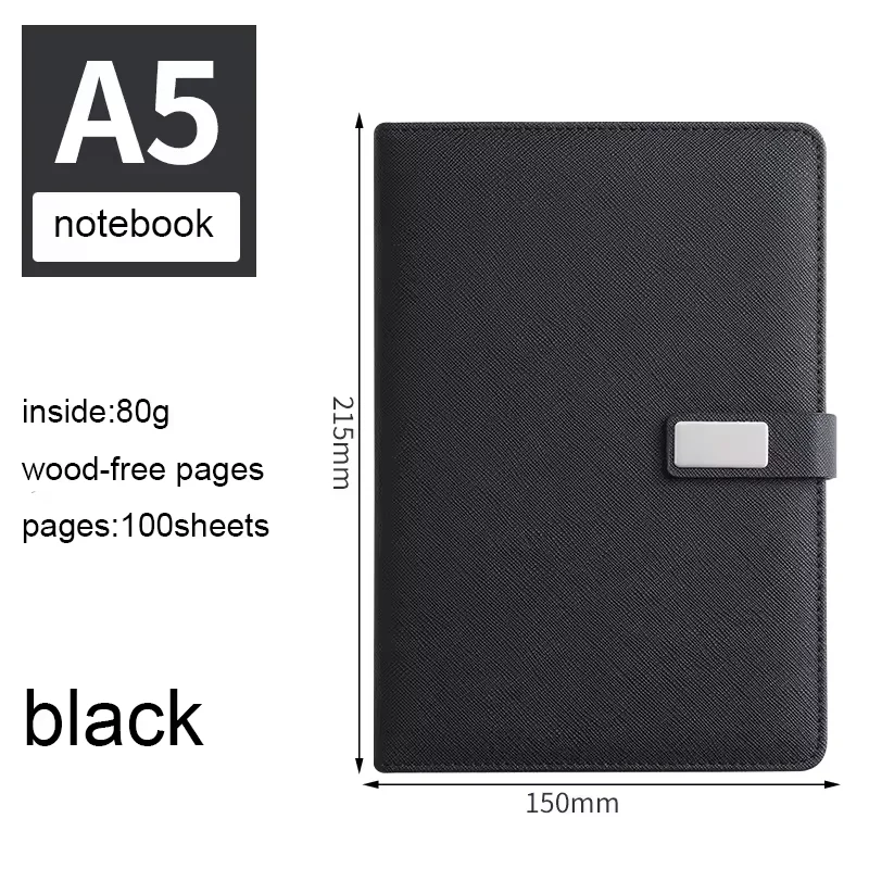 High quality manufacturer notebook wholesale custom leather journals planner custom logo business notebook and pen gift set