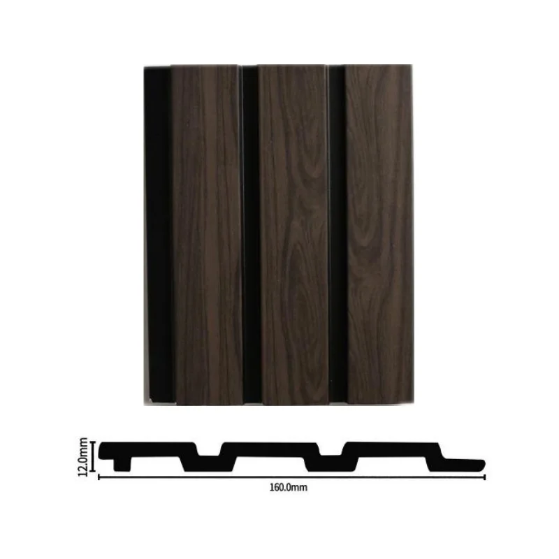 Competitive Price TikTok Cladding Wall 3D Foam PVC Wooden Style Heat Insulation Alternative Fluted Plastic Interior Wall Panel