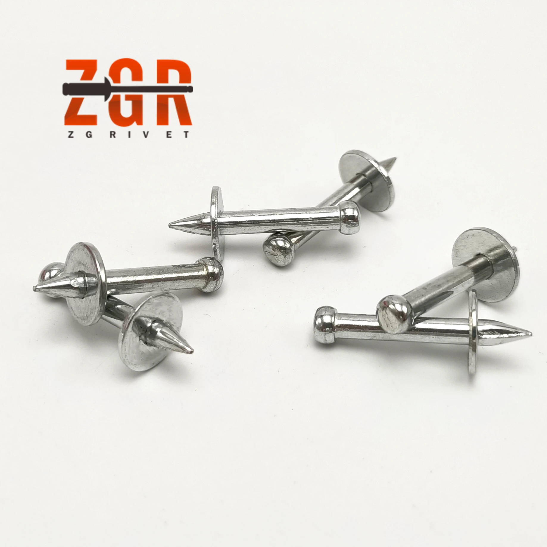 ZGR Drive Pins With 25Mm Washer For Powder Actuated Tool Fasteners Concrete Shooting Nails