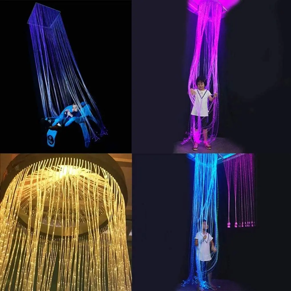 TXPOF interior lighting fiber optic light generator led fiber optic dance whip light home pmma fiber