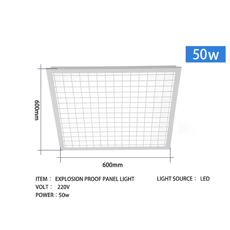 Indoor Lighting Waterproof Office Room Professional Lamp 24W 60W LED Explosion Proof Panel lights