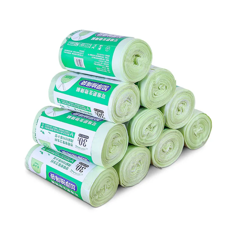 Customize PLA biodegradable trash bag compostable garbage plastic bags for business