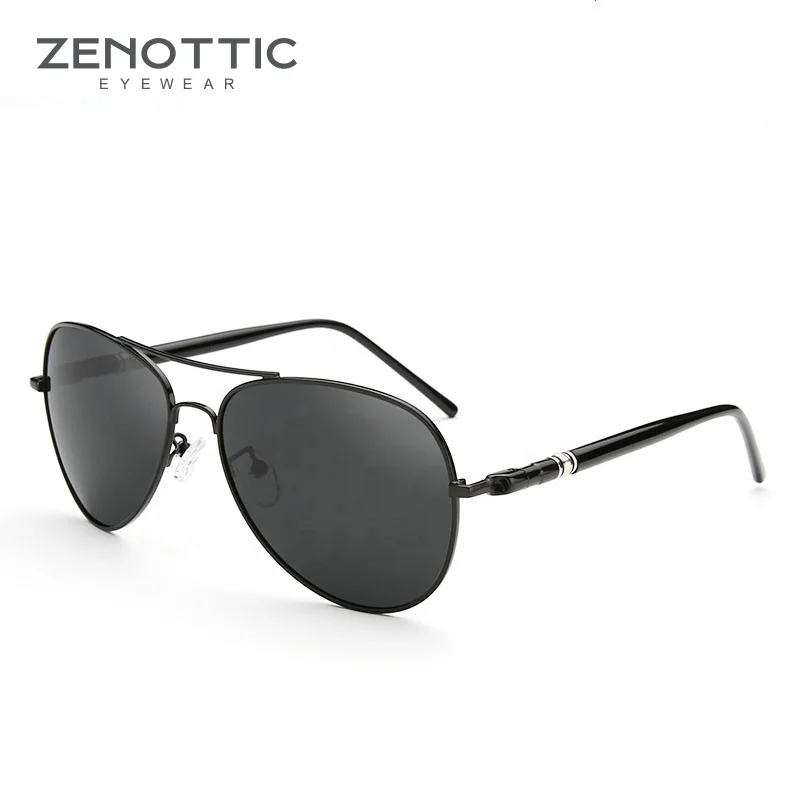 2021 Trendy High Quality Men Sunglasses Polarized Pilot Sunglasses Adjustable Double Bridge Sunglasses Sun Glasses