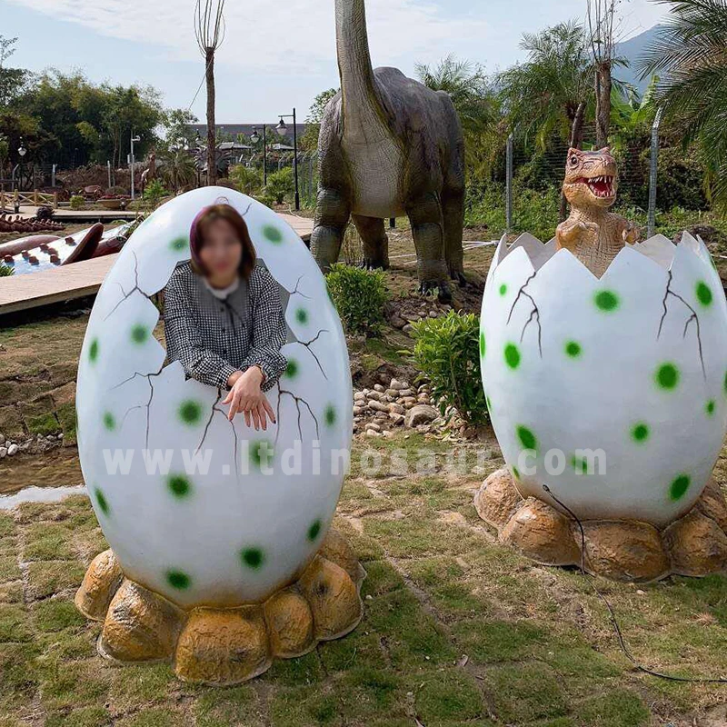 Jurassic Park World Big Life Size Fiberglass Dinosaur Eggs for Taking Photo Dino