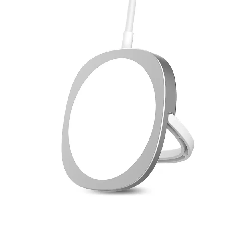 2023 New Arrival 15W Mini Cell Phone Charging Pad Desktop Magnetic Wireless Charger For Iphone PD Adapter Magnet Charger