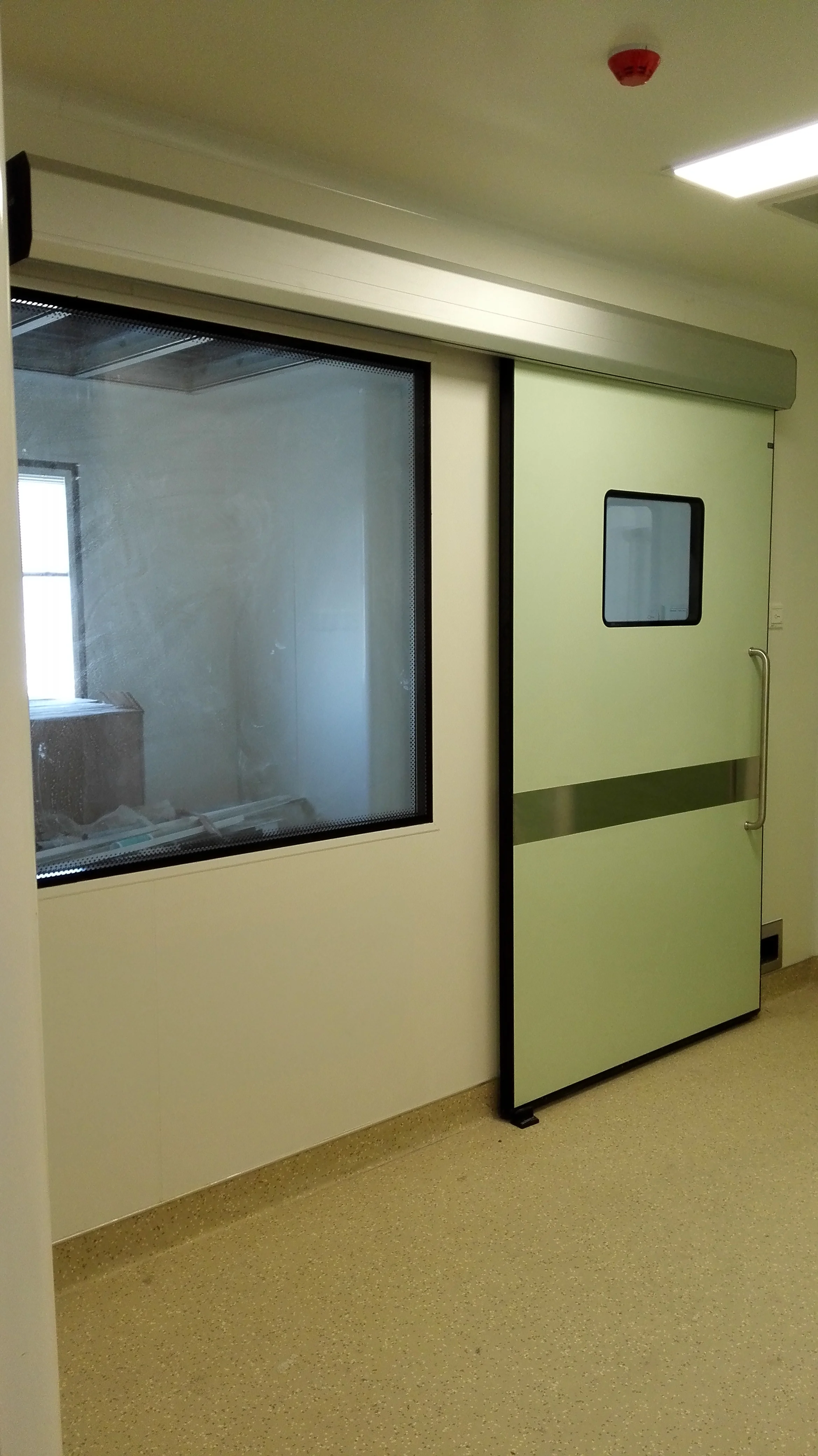 PPGI/HPL Panel Airtight Automatic Door With Electric Motor Used For Hospital