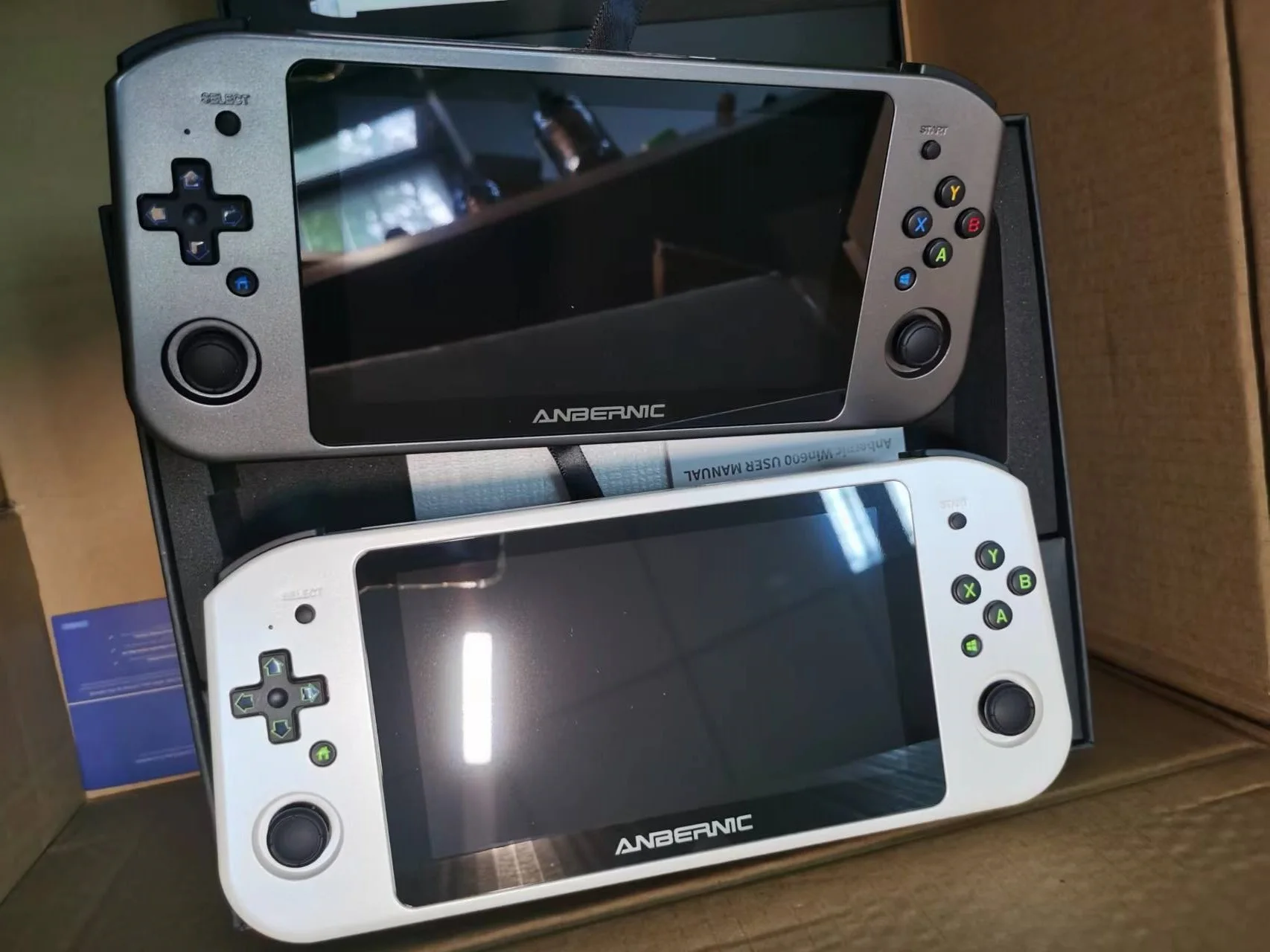 Новая портативная игровая консоль Anbernic Win600 3020e/3050e Win 10, мини-ПК с паровой ОС, ретро-игры