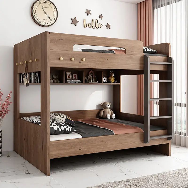 Ladder Wooden Luxury House Modern Girls Children Bedroom Furniture Set Kids Loft Bunk Beds Teenagers