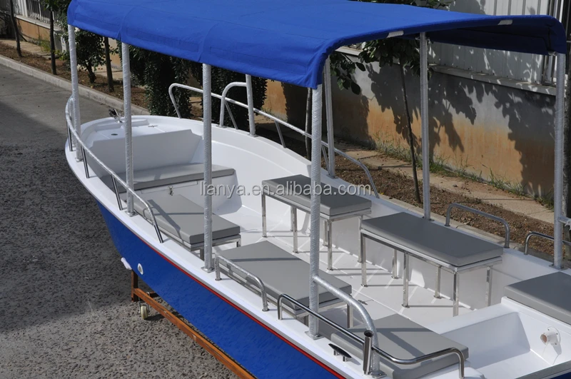 Liya 5.8m fiberglass fishing boats off ocean cargo vessels for sale