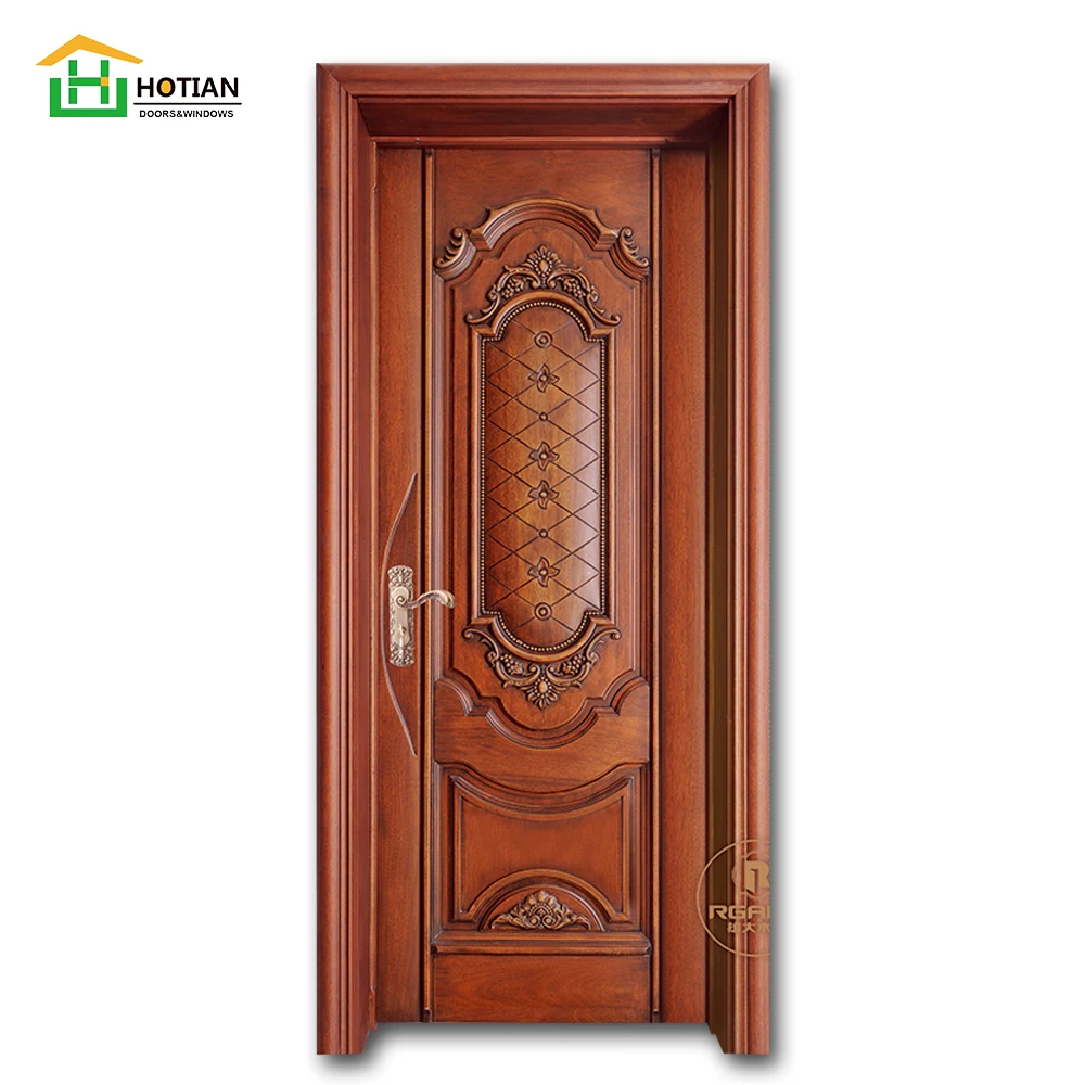 Modern Design China Doors Interior Teak Wooden Doors Design in Interior with Nice Performance