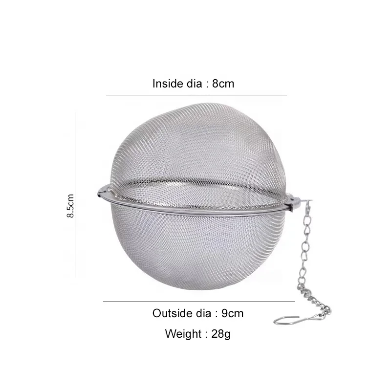 Высокое качество 304 из нержавеющей стали серебряные специи сетчатый шар для заварки чая ситечко