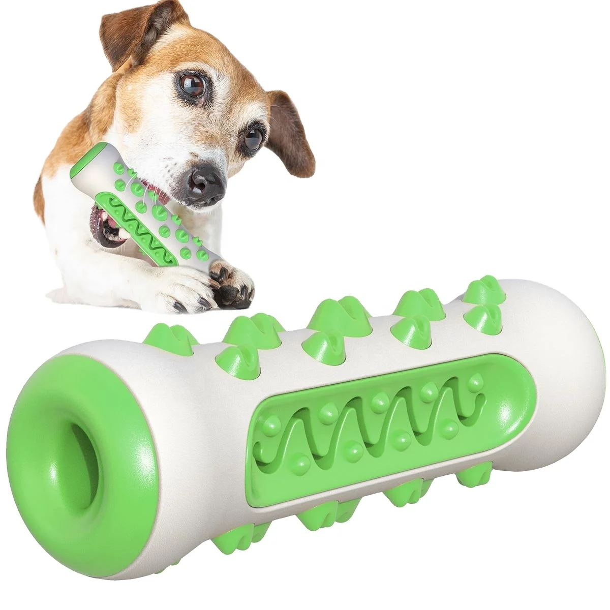 Toothbrush Care Cleaning Puppy Pet Training Treats Rubber Teething Soft Bite Resistant Natural for Dogs Chew Toys