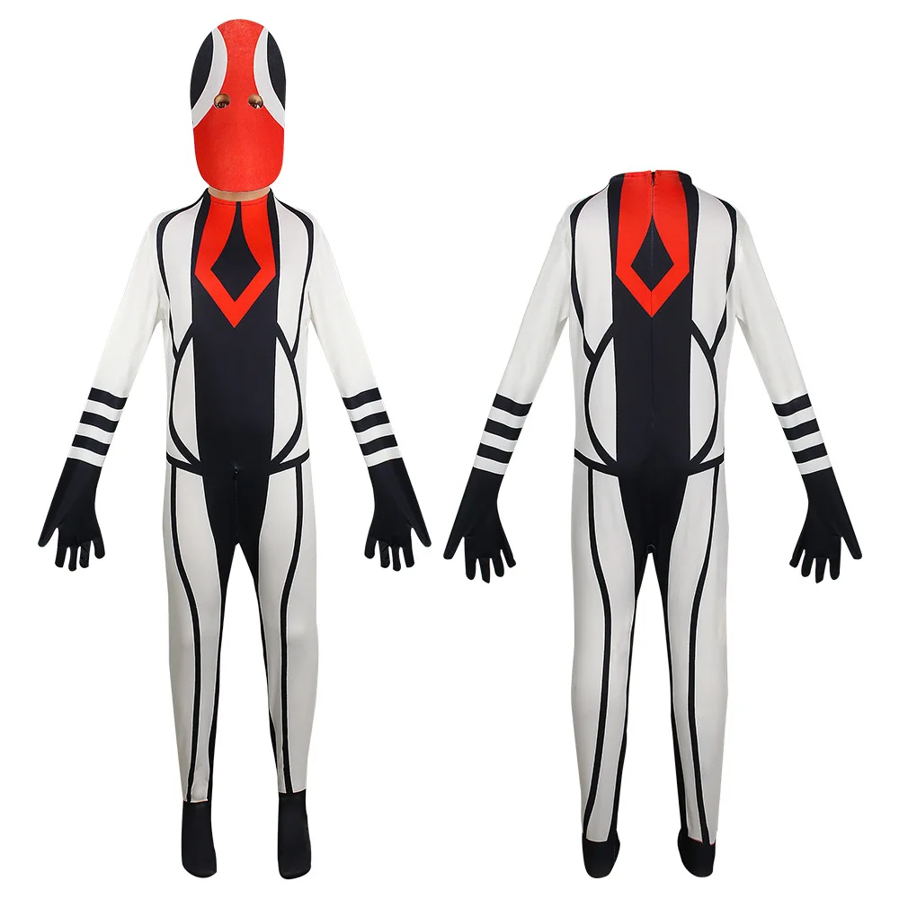 Rainbow Friends Costume Kids Boys Blue Monster Wiki Cosplay Horror Game Halloween Jumpsuit Including headgear Party Costume