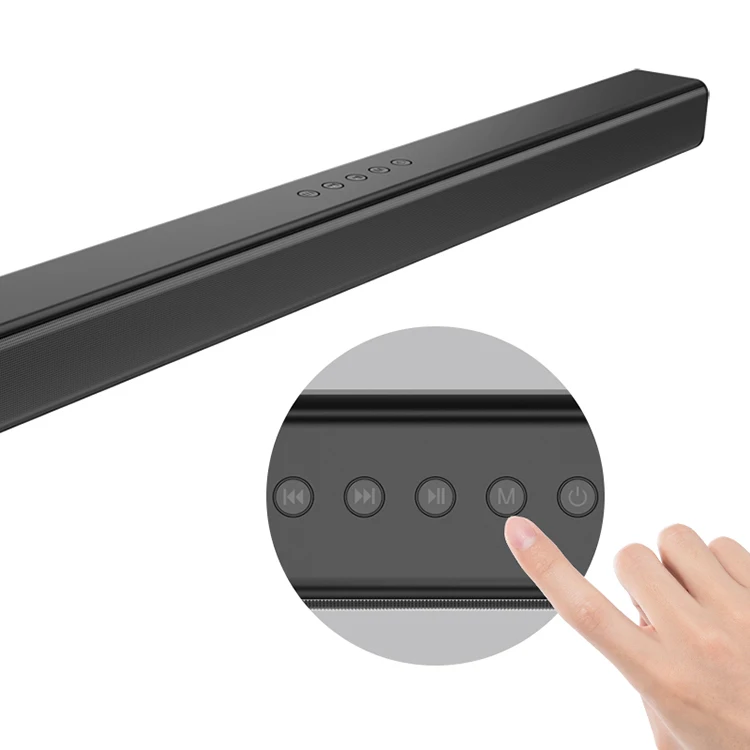 Matt Black Slim 3D surround 60W Bluetooth Sound Bars Wireless Sound Bar
