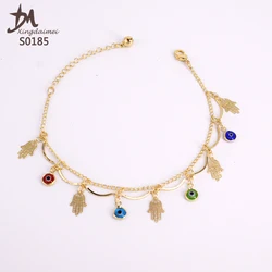 S0185 foot chain jewelry 18K gold women Palm Anklet