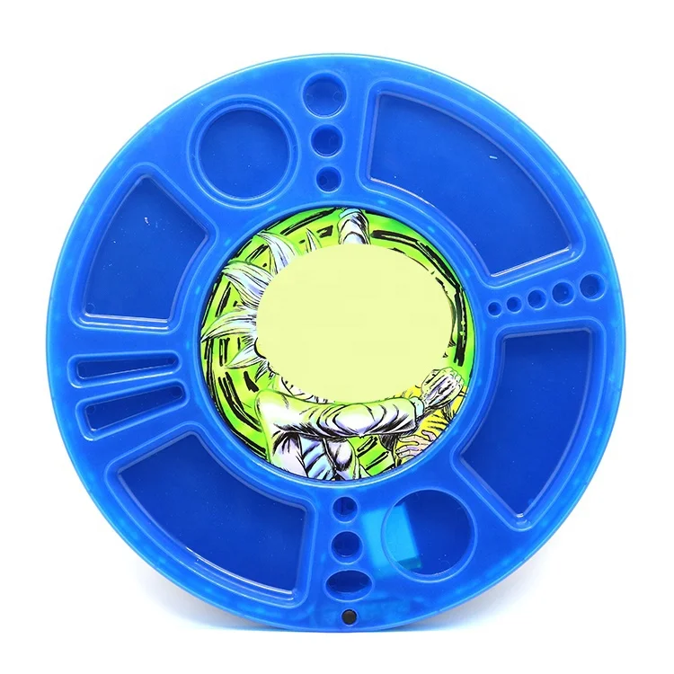 New Design Custom Logo Recharging Rotating Led Serving Tray Multifunction Plastic Spin Rolling Tray With lights