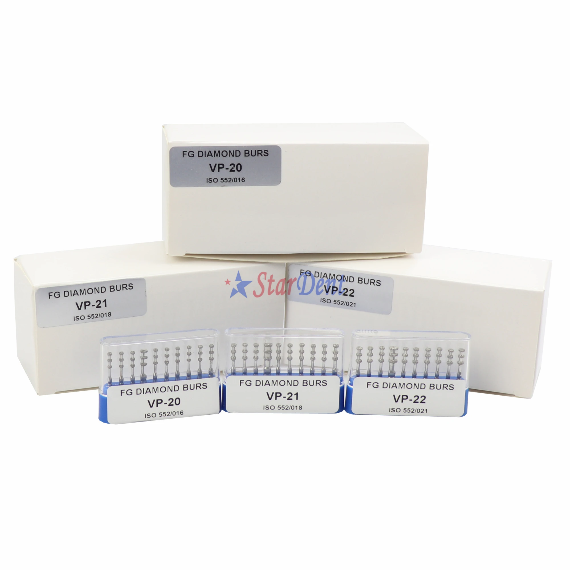 Новый Разработанный зубчатый FG алмазных боров (высокая скорость алмазных боров (комплект VP-20/VP-21/VP-22 специальные модели