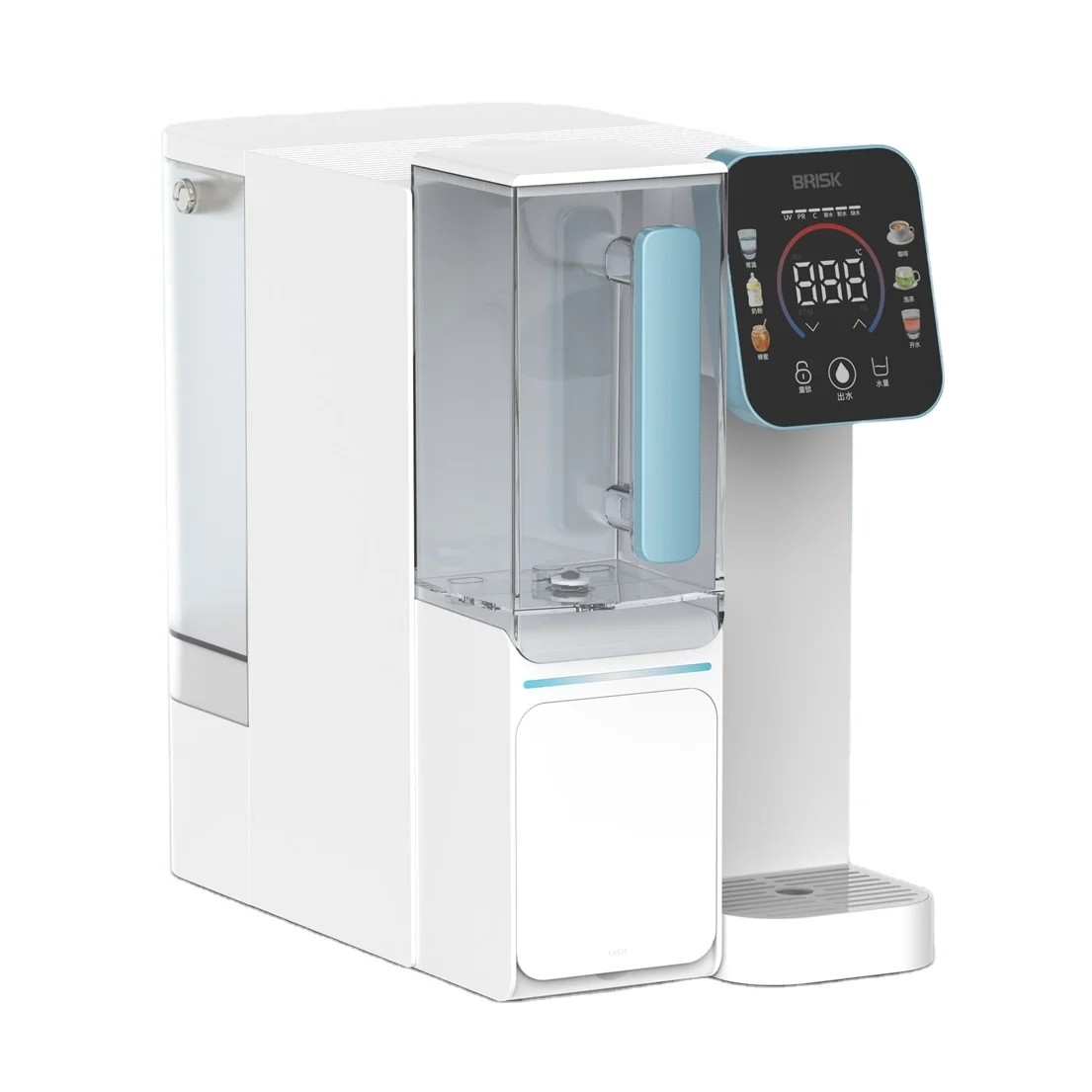 Brisk Installation Free RO Water Purifier Countertop Filter Dispenser House 100GPD/150GPD