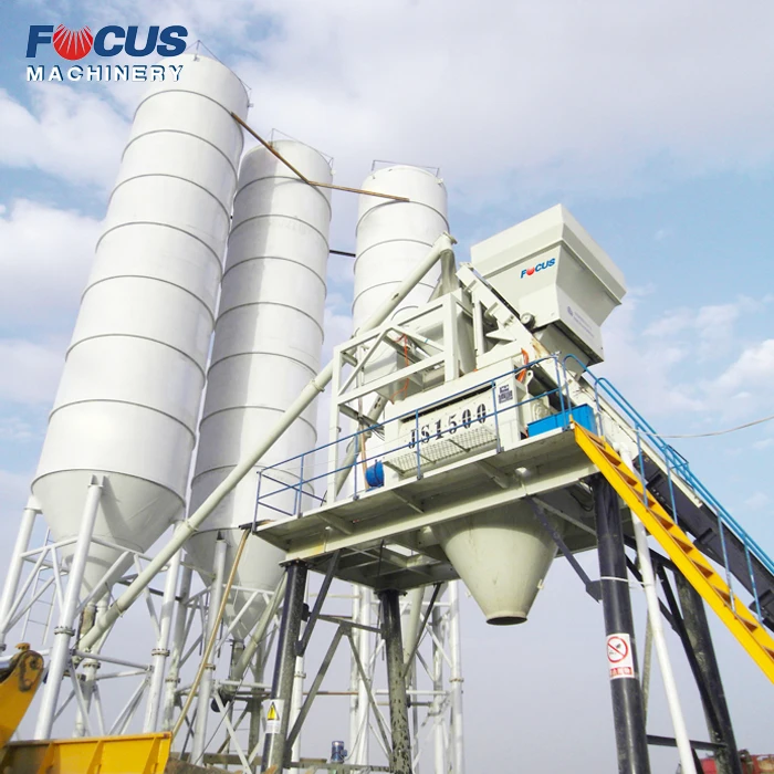 75m3/h Fixed Concrete Mixing Plant In China