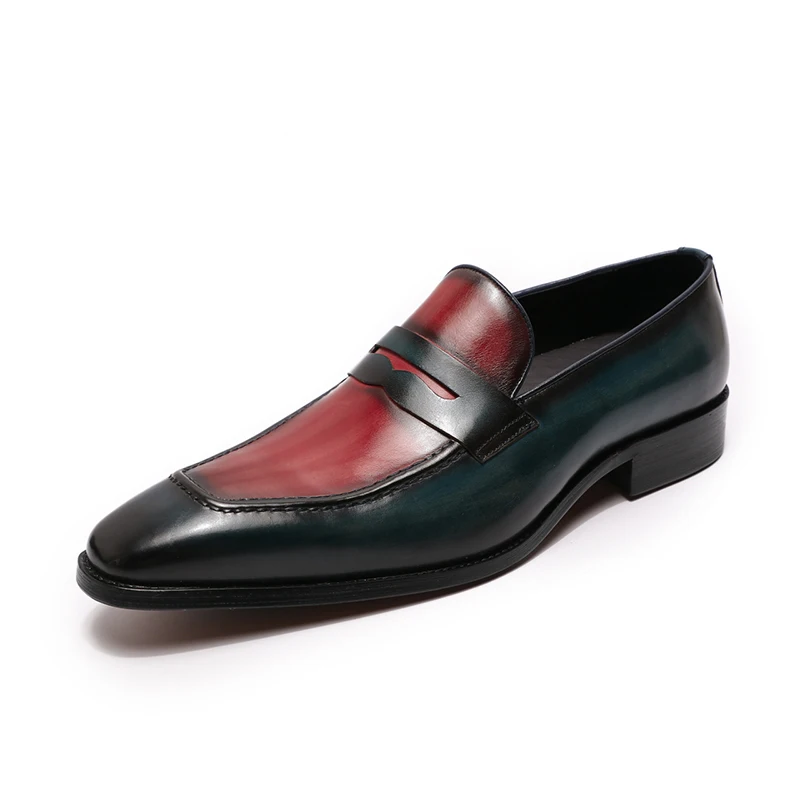Stylist Loafers Mens Mocassins En Daim Shoes Leather Slip on Casual