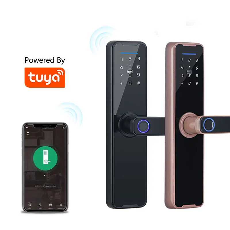 Eseye Factory Wholesale Price Digital Keyless Rfid Password Handle Fingerprint Door Lock