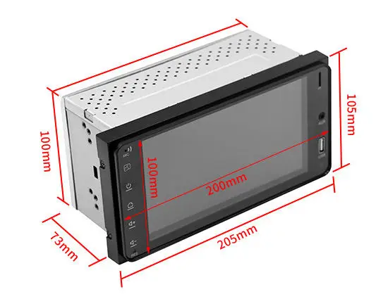 7 Inch Car Stereo 2 Din Universal Autoradio Touch Screen MP5 for Universal TOYOTA COROLLA